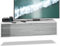 Vladon TV Board Lana 120 Mobile da Parete Porta TV 120 x 29 x 37 cm, Struttura in Bianco Opaco, Frontali in avola Antracite | Ampia Scelta di Colori