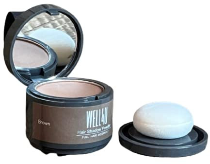 WELL4U - Haar Ansatz Puder - Make-up für Ihre Kopfhaut in 13 Farben - wasserfestes Ansatzpuder für Frau und Mann - gezielter als Kaschierspray, Kaschierstift oder div. Concealer - Hair Line Powder