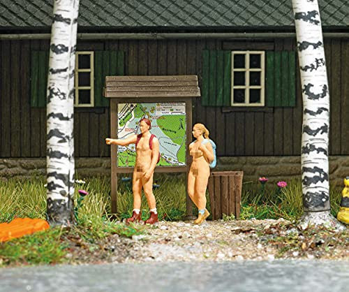 Busch Action-Set Nackt wandern | Fertigmodell | Spur H0#7947