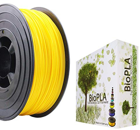 Bio PLA Filament 3D-Drucker PLA 1,75mm 1kg Spule Rolle (Gelb)