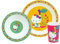 FUN HOUSE HELLO KITTY 005988 - Set da pranzo composto da piatto piatto piatto Ø 22 cm, piatto cavo o ciotola Ø 16 cm e bicchiere da 220 ml per bambini, colore: Rosa