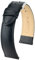 HIRSCH Unisex Uhrenarmband Büffel Style Modell Kansas 19 mm Schwarz/schwarz