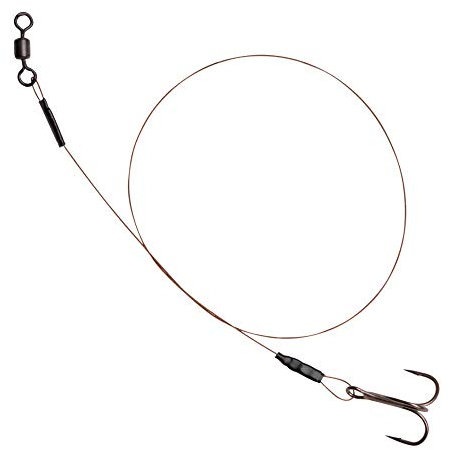 Spro HD Baitfish Rig 30cm Stahlvorfach 7x7 mit Drilling, Hakengröße/Tragkraft:Gr. 2/18 Kg