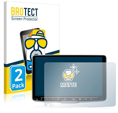 BROTECT Schutzfolie für Alpine iLX-F905D | 2 Stück Entspiegelnder Displayschutz Made in Germany Matte Displayschutz-Folie Anti-Reflex Anti-Fingerprint Einfache Montage