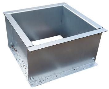 Framola Re-Usable Concrete Base Form Mold and Shuttering Form - Create Concrete Bases - British Galvanised Steel - Framola Family - Strong Foundation (230x230x150mm)