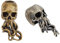 SUPERFINDINGS 2 Farben Skull Knife Lanyard EDC Charm Bead Messing European Large Hole Paracord Cord Tool für Schlüsselanhänger Armband Zubehör Halloween Schmuckherstellung