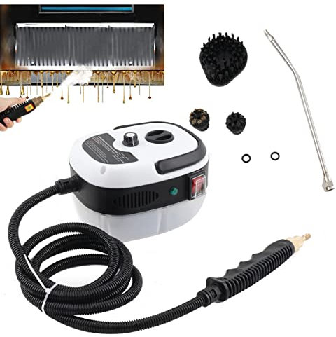 CDZHLTG Tragbarer Dampfreiniger Handgerät Steam Cleaner 2500W, Hochtemperatur Druckdampfreiniger mit Bürstenköpfen, Multifunktionaler Dampfreiniger 1000ml Wassertank für Küchenmöbel Badezimmer Auto