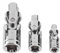 Bestgle 3pcs 1/4 3/8 1/2 Universal Joint Impact Socket Wrench Adapter Set