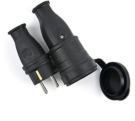 Presa di corrente elettrica maschio e femmina europea in gomma 16A 220V-250V 2P+E IP44 impermeabile connettore di alimentazione elettrica Euro gomma industriale maschio e femmina presa