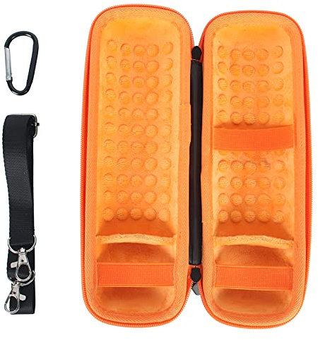 Case Cover Compatible for JBL Flip 6, Bluetooth Speaker Protective Cover Bag with Shoulder Strap Portable Carrying Storage Bag Hard Travel Carry Shell Pouch (orange)