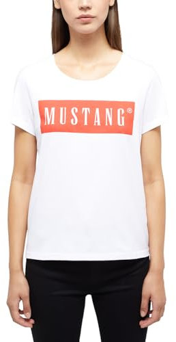MUSTANG Damen Style Alma T-Shirt, General White 2045, 4XL Große Größen EU