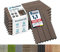 Floordirekt Baldosas de Patio WPC 60x30cm 2m² = 11 piezas para terrazas, balcones - suelo exterior con aspecto de madera, Clic Azulejos con función de drenaje | Marrón oscuro | Royal