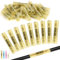 Mbsomnus 30 Stück Quetschverbinder Wasserdicht 12-10 AWG Stoßverbinder Gelb Posaune Kabelverbinder Kfz Schrumpfverbinder Stossverbinder Crimpverbinder für Kabel Verbinden Durchgangsverbinder