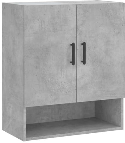 vidaXL Wandschrank Betongrau 60x31x70 cm Holzwerkstoff