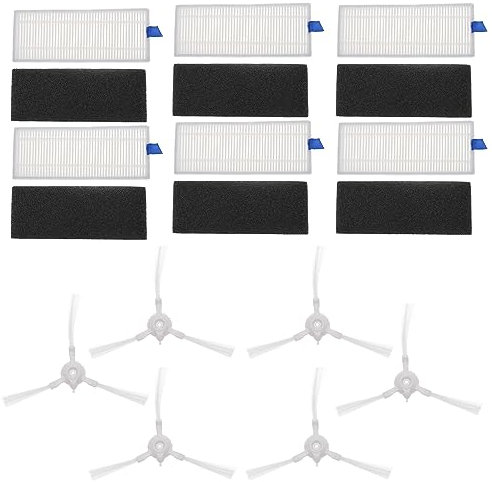 SG Store 12 Pezzi Spazzole Laterali E Filtri per Aspirapolvere Robot da Compatibile con Rowenta Explorer Serie 20/40/Tefal 20 Accessori Per Aspirapolvere Robot