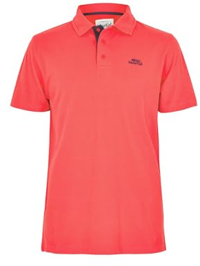 Weird Fish Miles Pique Polo Shirt Radical Red Size M