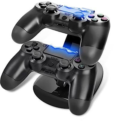 Uonlytech Dual Usb Controller Charger Station Dock Charger for Pro Charging Dock Led Indicator for Controllers Sleek Design