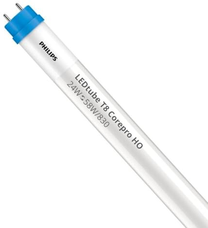 Philips LED Röhre T8 CorePro (EM/Mains) High Output 24W 2500lm - 830 Warmweiß | 150cm - Ersatz Für 58W