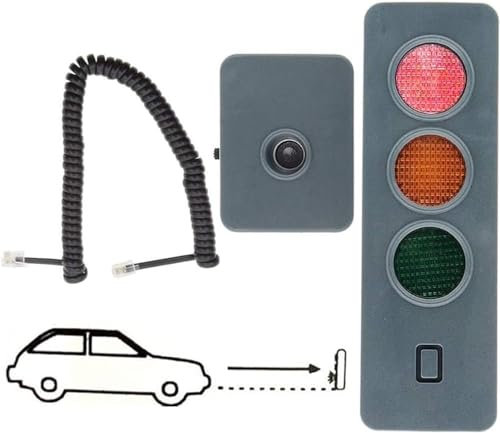 Sensor de estacionamiento en Garaje, Asistente de estacionamiento en Garaje, semáforo de Tres Colores con Altura Ajustable, Asistente de estacionamiento en Garaje con Dispositivo de adverten