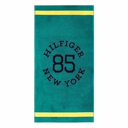 Tommy Hilfiger, Maxi-Handtuch für Strand oder Pool, Frottee aus reiner Chenille-Baumwolle, 90 x 180 cm