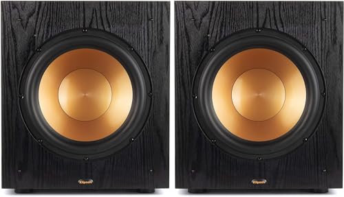 Klipsch SUB-100-BLACK Synergy Black Label - Par de Altavoces de subwoofer (2018)