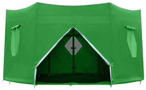 Genikeer Trampolin Schutzhülle | Grüne Trampolin Zelt Abdeckung | Trampolin Sonnenschutz Abdeckung | Trampolin Outdoor Mit Zelt | Trampolin Zubehör Ersatzteile Für 6-Stangen-Trampolin(nur Zelt)