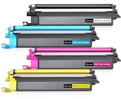 LeciRoba TN248 für Brother TN248 248 Toner für Brother DCP-L3515CDW L3555CDW L3555CDW HL-L3215CW L3225CW L8230CDW L8240CDW MFC-L3740CDW L8340CDW L8390CDW (mit Chip,4-Pack)