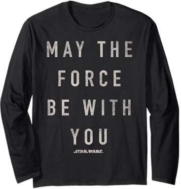 Poster Star Wars Simple Que la Force soit avec toi Manche Longue