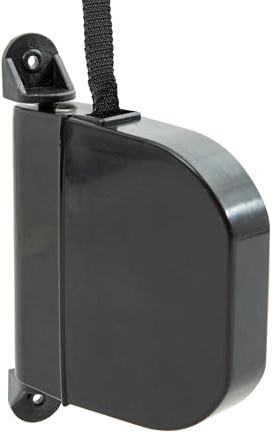 TELKES - Avvolgitore per Tapparelle Esterno Cinghia Nero 20 MM x 5 m Integrata Ribaltabile 180º in PVC per Finestre Nastro Lungo - Facile Installazione Design Compatto Universale (Nero, Cinghia 20 mm)