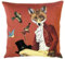 Home of Christmas Kissenbezug 45x45 cm Gobelin Kissen Kissenhülle Sofakissen Dekokissen (Fuchs mit Monokel)