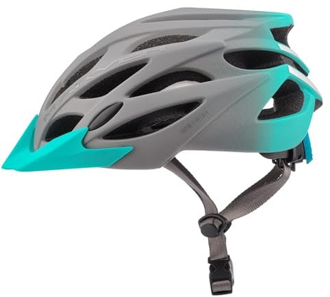 Bike Helmet Mountain Bike Helmet Women Men Bike Protection Road Bmx with Visor Road City Helmet Men Women meteor Marvel (Grey/Sky Blue, Size S (52-56 cm))