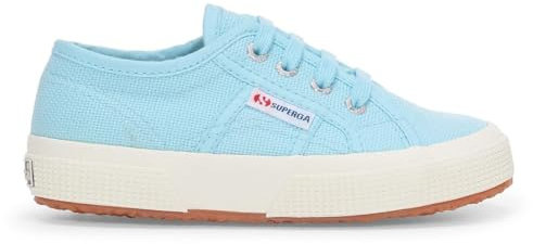 Superga Unisex 2790 Lame Oxford Flat, Crystal Azul Avorio, 9.5 UK Child