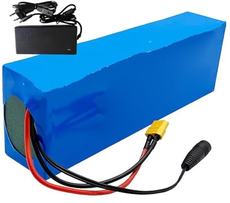 36V 20Ah Ebike Battery Pack with BMS Protection, Electric Scooter Battery, 10S2P E-Bike Li-Ion Battery with Charger