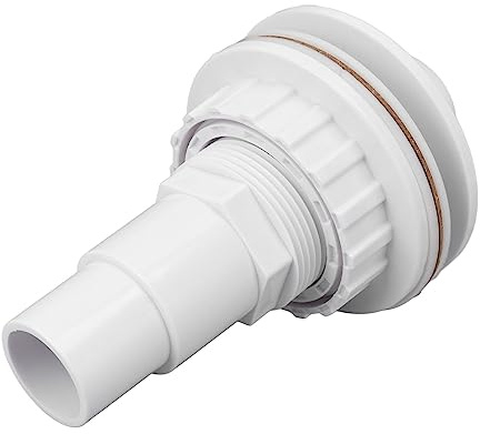 FTVOGUE Raccordo Getto di Ritorno Completo Raccordo Getto di Ritorno Ingresso in PVC Sostituzione a Tenuta Stagna da 1 1 2 Pollici con Accessori Completi per Piscina Fuori Terra per SP1023