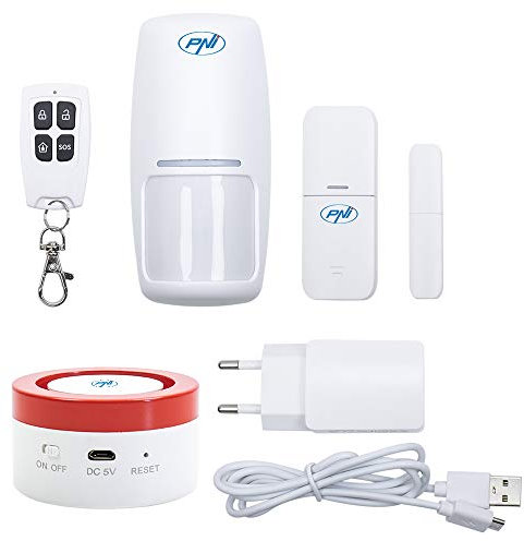 Système d'alarme sans Fil PNI Safe House PG600, système de sécurité Domestique Intelligent, Connexion sans Fil, Alarme antivol, Alarme sans Fil, Alerte Intelligente Via l'application TUYA iOS/Android