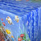 KEVKUS Wachstuch Tischdecke Meterware B2872-01 Bunte Fische Südsee Meer Korallen Bordürenmusterwählbar in eckig rund oval (Rand: Schnittkante (ohne Einfassung), 100 x 140 cm eckig)