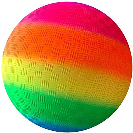 SHELOFT Rainbow PVC Soft Ball, Saft und Durable Bouncy Ball für Kinder Geschenk (8,5 Zoll)