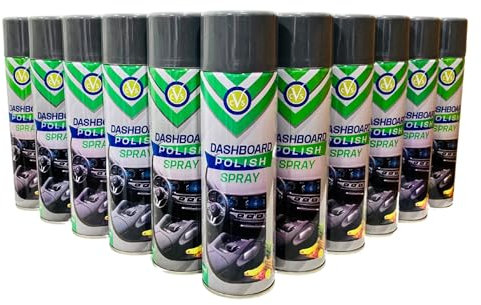 24 x 500 ml CRUSCOTTO LUCE SPRAY SILICONE PROFUMATO AUTO INTERNO FRUTTA MISTA