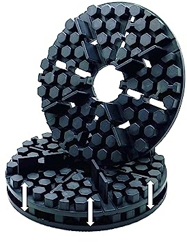 Verlegehilfen Gummi Plattenlager 2 mm x 10 mm stapelbar Stelzlager Terrassenplatten (250)
