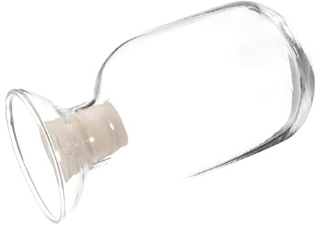 FOMIYES Match Bottle Bell Mason Jars Candle Match Holder Matches in a Jar Specimen Match Holder Matches Bottle with Stopper Clear Match Cloche Containers with Lids Food Jar Conical Glass