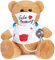 BRUBAKER Teddy Plüschbär mit Mundschutz und Stethoskop - Gute Besserung - 35 cm - Teddybär mit Arzt Shirt Weiß - Plüschteddy Kuscheltier Schmusetier - Braun Hellbraun