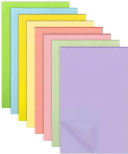 Haftnotizen, 400 Blatt Bunte Sticky Notes, 8 Farben Selbstklebende Klebezettel 100 x 150 mm Super Sticky Notes für Büro Zuhause Schule Sitzung