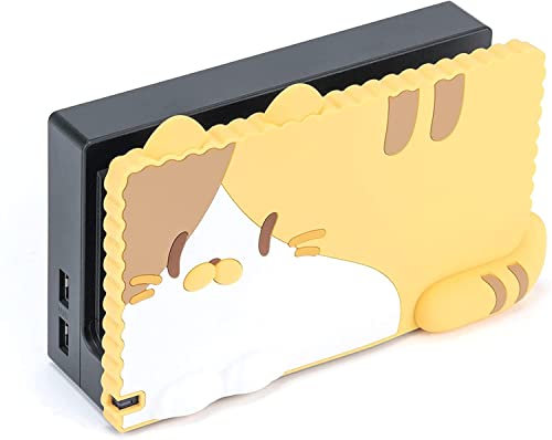 GeekShare Anti Scratch Switch Dock Cover Skin – Weiche Silikon-Frontplatte für Switch Dock – DIY-Ersatzschale, kompatibel mit Switch Charging Dock