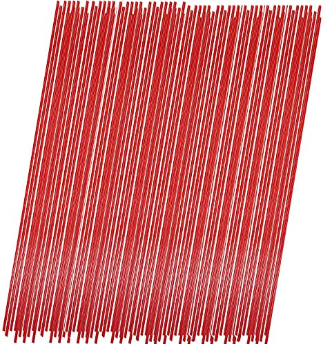 Aerosol Spray Can Red Plastic Straws - Tip Extension Tubes for Automotive Lubricant, Cleaner, Penetrating Oil (50 Pack)