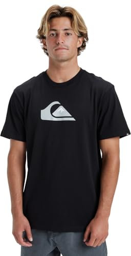 Quiksilver Boys Comp Logo T-Shirt, Black, S EU