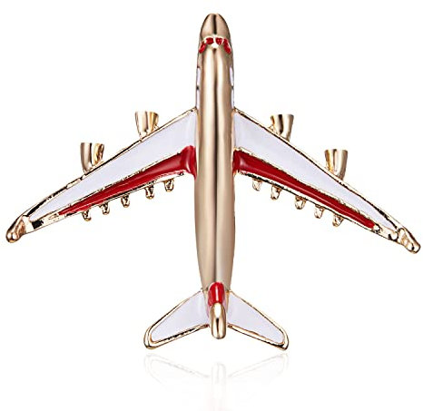 Zivilflugzeug Flugzeug Brosche Flugzeug Emaille Pin Hip Hop Punk Schmuck Party Abzeichen Bankett Schal Pins GeschenkeNützlich und praktisch.