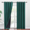 PONY DANCE Blickdichte Gardinen Dunkelgrün 2er Set H 240 x B 140 cm Verdunklungsvorhänge Ösen Thermogardinen Hitzeschutz Blackout Curtains for Bedroom Doppellagige und Lichtundurchlässige Vorhänge