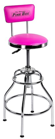 The Original Pink Box Swivel Shop Stool
