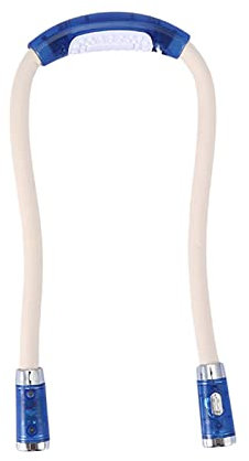 HEEPDD Hängeleuchte für den Hals, verstellbare biegbare Lampe zum Lesen und Stricken bei Nacht – Umarmungslicht (blau)