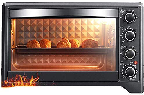 Mini Oven, Household Multi-Function Electric Oven, Independent Temperature Control, 38L Large Capacity, 3-Layer Explosion-Proof Glass Door, 7 Heating Modes Run forward